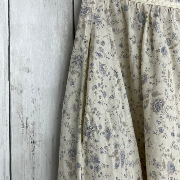 Jessica's Gunnies Vintage Dainty Floral Lace Ruffle Cottagecore Fairy Maxi Skirt - Picture 5 of 12